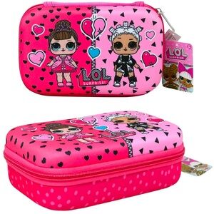LOL Surprise Pink Gilr's Molded Pencil Box (8 x 5 x 2.75) NWT